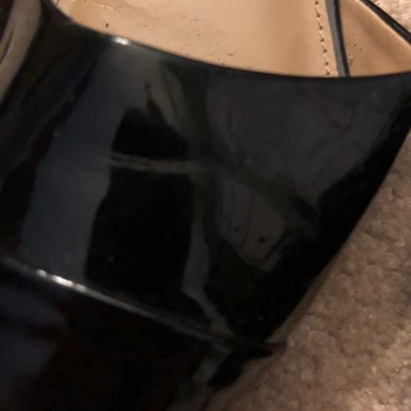 Black patent pointed toe flats, 8.5 - Picture 4 of 4